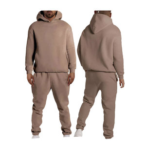 Sudadera con capucha unisex de algodón con logotipo personalizado, conjuntos para correr, ropa deportiva, chándal de invierno, chándal para hombre y mujer - Product Image 2