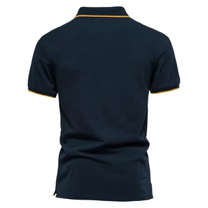 Chemises décontractées sur mesure pour hommes grandes tailles 2025 avec col montant, 100 % coton, manches courtes, respirantes et écologiques - Product Image 3