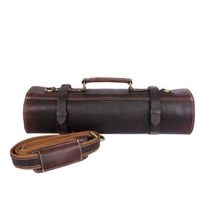 กระเป๋าเก็บมีดเชฟหนังทนทานแบบพรีเมียมพร้อมที่เก็บมีดได้สูงสุด35ใบสามารถปรับแต่งได้ - Product Image 1