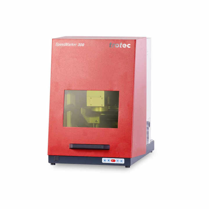 SpeedMarker 300 Portable Fiber Laser Marker 20W to 100W Raycus with EZCAD Control System 3D Capable for Metal Marking Air Cooled