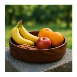 Producto más vendido, cuenco de fruta redondo de tamaño personalizado con acabado antiguo Natural, cuenco para servir ensalada, centro de mesa, decoración Ideal - Product Image 6