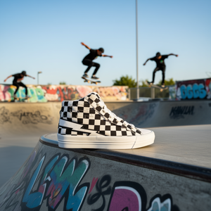 Chaussures de skate à carreaux Khwela Hi - Product Image 3