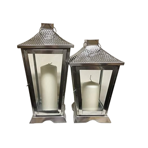Silver Finished <b>Moroccan</b> Small Metal Lanterns Decorative Candle Holders For Home Indoor Outdoor Wedding Parties And Celebrations - Product Image 6