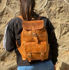 ใหม่กระเป๋าเป้สะพายหลังหนัง Western เต็มเมล็ดพืช Crunch สไตล์วินเทจหลายใช้กระเป๋ากระเป๋าเป้สะพายหลังออกแบบใหม่ขายส่งผลิตภัณฑ์จํานวนมาก - Product Image 6