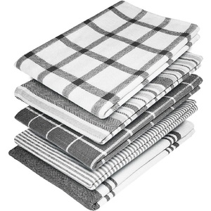 Meilleure vente, personnalisé, 100% coton pur, Double face, microfibre, certificat GOTS, serviettes de cuisine populaires - Product Image 4