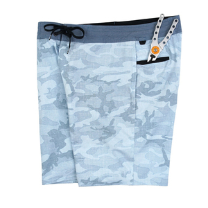 Pantalones cortos de verano personalizados para hombre secado rápido y transpirable estampado 100% poliéster para playa y Pesca - Product Image 4