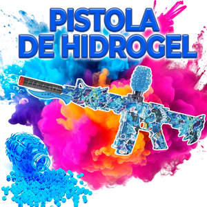 Rifle de Juguete Automático Recargable Azul, Pistola de Hidrogel M249 de Alta Capacidad, con Diseño de Metal y Estilo Electrónico - Product Image 6