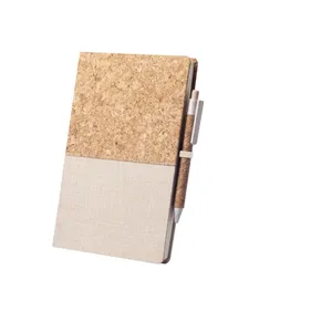 Blocco Note in Sughero Sostenibile Brastel, Quaderno Promozionale per Gadget Eco-Consapevoli - Product Image 1
