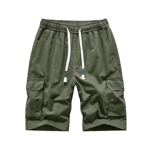 Shorts en coton pour hommes Shorts cargo pour hommes Couleur et étiquettes personnalisées Vente en gros Pantalons respirants à plusieurs poches Vêtements de mode - Product Image 6