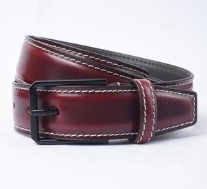Adjustable Full Grain Luxury Premium Buckle Leather Belt Worldwide Export Business Unisex Trouser Strap Designer <b>Stitch</b> Handmade - Product Image 5