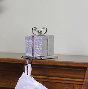 Boîte cadeau de luxe avec nœud porte-bas de Noël pour la cheminée de la maison ornement de Noël porte-bas de Noël décoration intérieure - Product Image 4