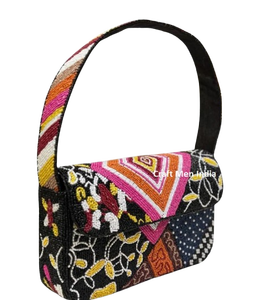 Sacs à main décontractés élégants faits à la main avec des paillettes et des perles, fermeture magnétique et design léger pour femmes - Mode personnalisée - Product Image 1