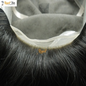 REGENT Full Cap Homme/Femme Toupet Avec Cheveux Humains Noués À La Main Trame Vague Naturelle Droite Stock Disponible pour la Vente en Gros - Product Image 3