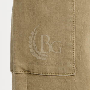 Pantalon Cargo 100% coton pour femmes de grande taille Longueur au genou Style avant plat pour une utilisation en extérieur et vêtements d'entraînement - Product Image 6