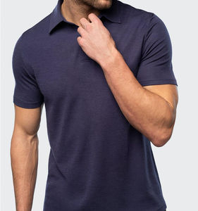 Venta al por mayor logotipo bordado personalizado para camisa hombres unisex tela de punto antiarrugas 100% algodón servicio OEM - Product Image 4