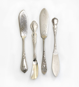 Juego de cuchillos de mantequilla de latón esparcidores de pan 3 en 1 Cuchillo de postre de pan multifunción esparcidor de mantequilla - Product Image 4