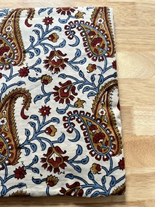 Hermoso diseño bloque de mano impreso vestido de algodón Material tela tejida Technics Fabricación de tasa de fábrica para venta al por mayor - Product Image 3