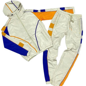 100% algodón de gran tamaño para hombre, ropa de entrenamiento para correr de alta calidad, conjuntos de chándal transpirable de talla grande, oferta sólida ecológica - Product Image 5