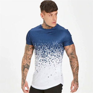 Logo personnalisé 100% coton Designer T-Shirt pour hommes solide tricoté uni grande taille vêtements pour hommes Logo avant 200 grammes poids du tissu - Product Image 4