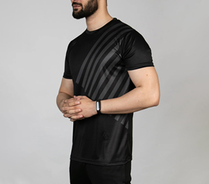 T-shirt personnalisé à sublimation pour hommes, vente en gros de tissu en polyester, vêtements de sport respirants à séchage rapide, uniforme d'équipe, t-shirt imprimé d'entraînement de gymnastique - Product Image 5