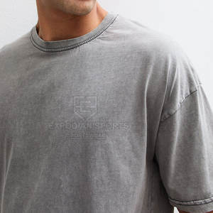 บริการ OEM เสื้อยืดโอเวอร์ไซส์แบบย้อมสีเอซิดสั่งทำพิเศษ ขายส่ง เสื้อผ้าผู้ชายน้ำหนักเบา ผ้าฝ้าย 100% ระบายอากาศได้ดี เป็นมิตรกับสิ่งแวดล้อม แห้งเร็ว - Product Image 5