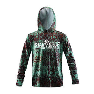 Waterproof UPF50+ <b>Fishing</b> Shirts Sun Protection <b>Hoodie</b> <b>Fishing</b> Wear Customized Logo Long Sleeve <b>Fishing</b> <b>Hoodie</b> Sublimation - Product Image 1