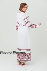 Vestido de moda con bordado Floral para mujer, ropa de estilo bohemio y gitano, vestidos de boda hechos a mano bordados - Product Image 6