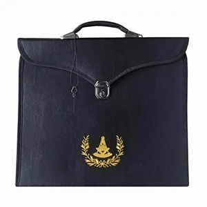 Venta al por mayor Fabricación de negocios Maletín Masonic Regalia Delantal Estuches Vestido completo-Delgado Peso ligero MM WM Bordado Costura - Product Image 1