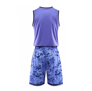 Men's Camouflage Basketball Jersey Set Sleeveless Quick Dry Polyester Uniform Elastic Waist All Seasons Sportwear - Product Image 5