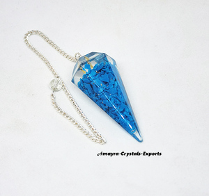 Péndulo de Radiestesia Orgone de Jade Verde y Ágata, Triangular Facetado, Hecho a Mano, Impermeable, el Más Vendido, Precio Encantador, Venta al por Mayor - Product Image 2