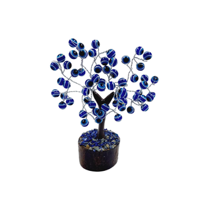 Piedra semipreciosa, mal de ojo, árbol de piedras preciosas de cristal, 100 cuentas, árbol de cristal, figura de Feng Shui para decoración del hogar - Product Image 3