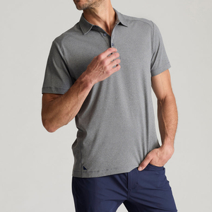 Tela de lona duradera para Polos respetuosa con el medio ambiente para hombre con patrón sólido Hecho en Pakistán Servicio OEM Etiquetas de ropa de Bajo MOQ - Product Image 4