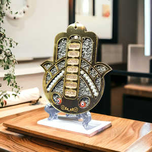 ฮัมซาชิปคริสตัลรักษาด้วยมือที่มีคุณภาพระดับพรีเมี่ยมเพื่อดึงดูดความมั่งคั่งของตกแต่งผนังพลอยที่แขวนติดผนัง - Product Image 3