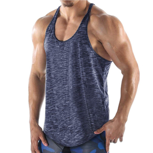 Custom Wholesale Polyester Gym Mens <b>Running</b> <b>Singlet</b> Fitness Sports Workout Tank Top Badge for Bodybuilding Stringer Vest - Product Image 5