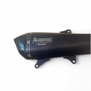 Nuevo escape de fibra de carbono Akrapovic para Yamaha XMAX 400 2013-2017, sistema de escape para motocicleta aprobado con tapa final - Product Image 2