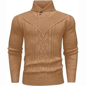 Suministro de fábrica Hombre Venta al por mayor Suéter de poliéster tejido de punto Hombre Suéter de poliéster - Product Image 2