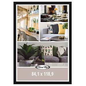 กรอบโปสเตอร์สีดำทันสมัย DIN A0 ขนาด 84.1 x 118.9 ซม. ทำจาก MDF - Product Image 2