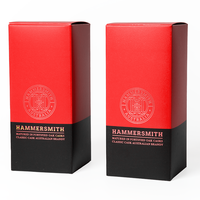 Emballage de boîte de produit de beauté de luxe et de vin avec logo personnalisé éponge de revêtement pour petites entreprises manipulation de l'impression par stratification mate