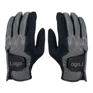 Guantes de golf de microfibra personalizados de calidad superior para hombres Transpirable Antideslizante Partícula Palma Material de cuero popular para golfistas - Product Image 1