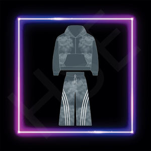 Conjunto Deportivo Personalizado para Hombre, Sudadera con Capucha y Cremallera, Conjunto Deportivo para Hombre de Algodón Grueso con Lavado Ácido - Product Image 1