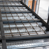 Revêtement métallique à nervures ouvertes formé par roulement de précision pour une installation précise dans les projets de construction de structures en acier