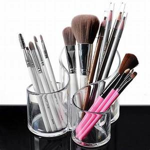 Acrylic Cosmetic <b>Brush</b> <b>Holder</b>: Keep Your Beauty Tools Neat and Accessible While Enhancing Your Vanity Aesthetic - Product Image 3