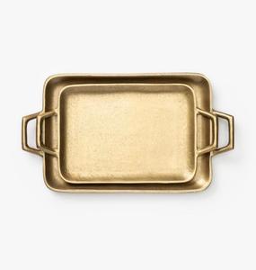 Plateau de service en aluminium léger en métal solide parfait pour les pique-niques en plein air voyage camping et ménage service quotidien de nourriture - Product Image 1