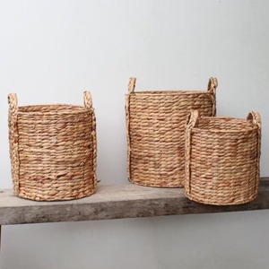 King Craft Viet Woven Storage <b>Basket</b> Manufacturer Laundry <b>Hamper</b> <b>Basket</b> Home Organizer Water Hyacinth <b>Basket</b> - Product Image 4