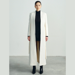 Gran oferta de abrigos para mujer, abrigos hechos a mano NAAMAH, ropa de mujer de tendencia de lana de Tweed holgada, logotipo personalizado de Vietnam - Product Image 2