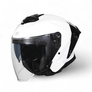 Casque Jet Aprica Neuf Certifié DOT en ABS et PC, Demi-Casque Rabattable avec Double Visière, Taille XL - Product Image 1