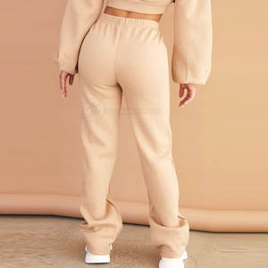 Ensemble de survêtement court de couleur unie pour femmes XL conçu sur mesure hauts courts confortables avec impression de logo pour une utilisation décontractée en extérieur - Product Image 4