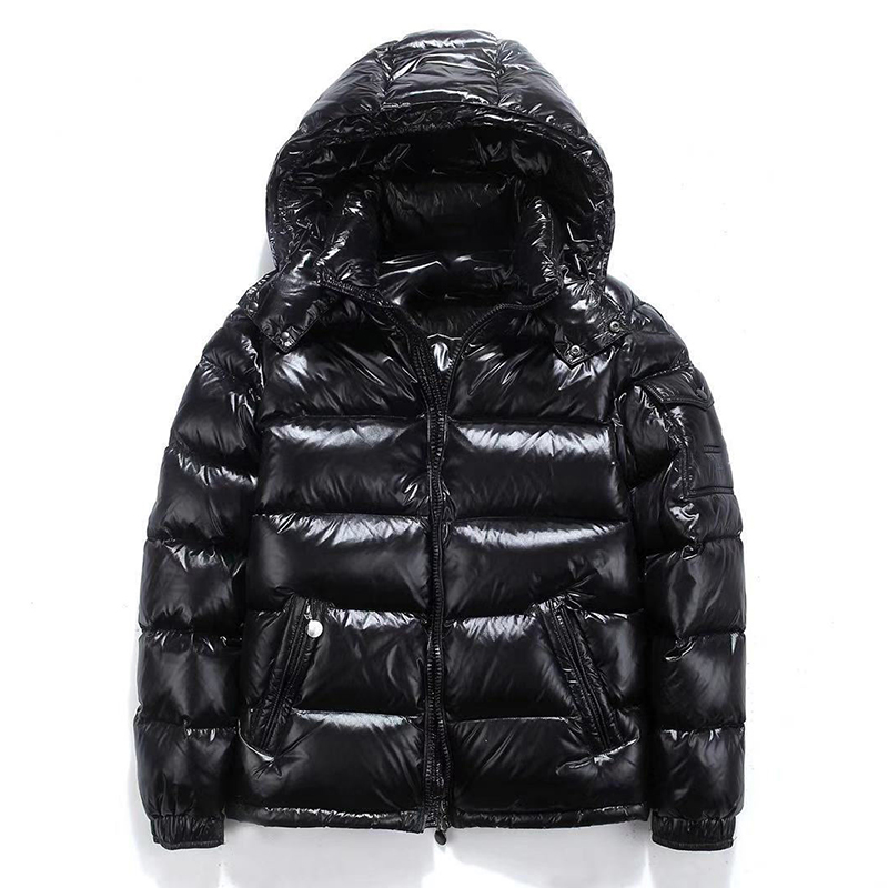 Unisex Shiny Puffer Coat for Distinctive Look