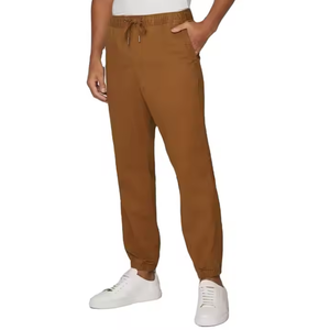 Pantalones de chándal de gimnasio para hombre personalizados hechos en Pakistán, tela Oxford recta, 100% poliéster, ropa de calle informal con cordón - Product Image 3
