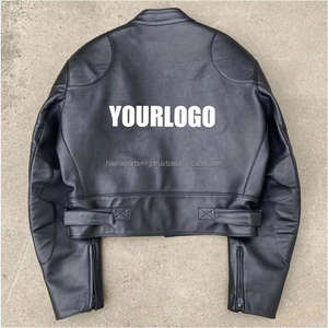 Casual Leather Jacket <b>Men</b> Custom logo Designer Blank Pure <b>Plus</b> <b>Size</b> <b>Men's</b> Jackets - Product Image 4